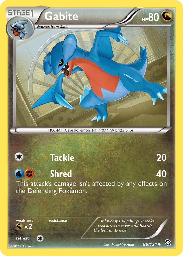 Gabite (88/124) [Black & White: Dragons Exalted] Pokemon Single Pokémon  | Multizone: Comics And Games