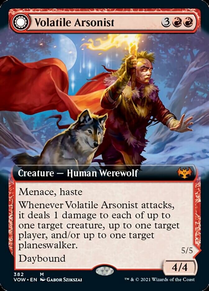 Volatile Arsonist // Dire-Strain Anarchist (Extended) [Innistrad: Crimson Vow] MTG Single Magic: The Gathering  | Multizone: Comics And Games