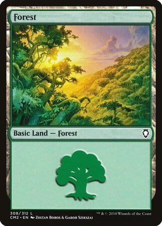 Forest (308) [Commander Anthology Volume II] MTG Single Magic: The Gathering  | Multizone: Comics And Games
