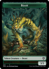 Poison Counter // Beast Double-Sided Token [Phyrexia: All Will Be One Commander Tokens] MTG Single Magic: The Gathering  | Multizone: Comics And Games