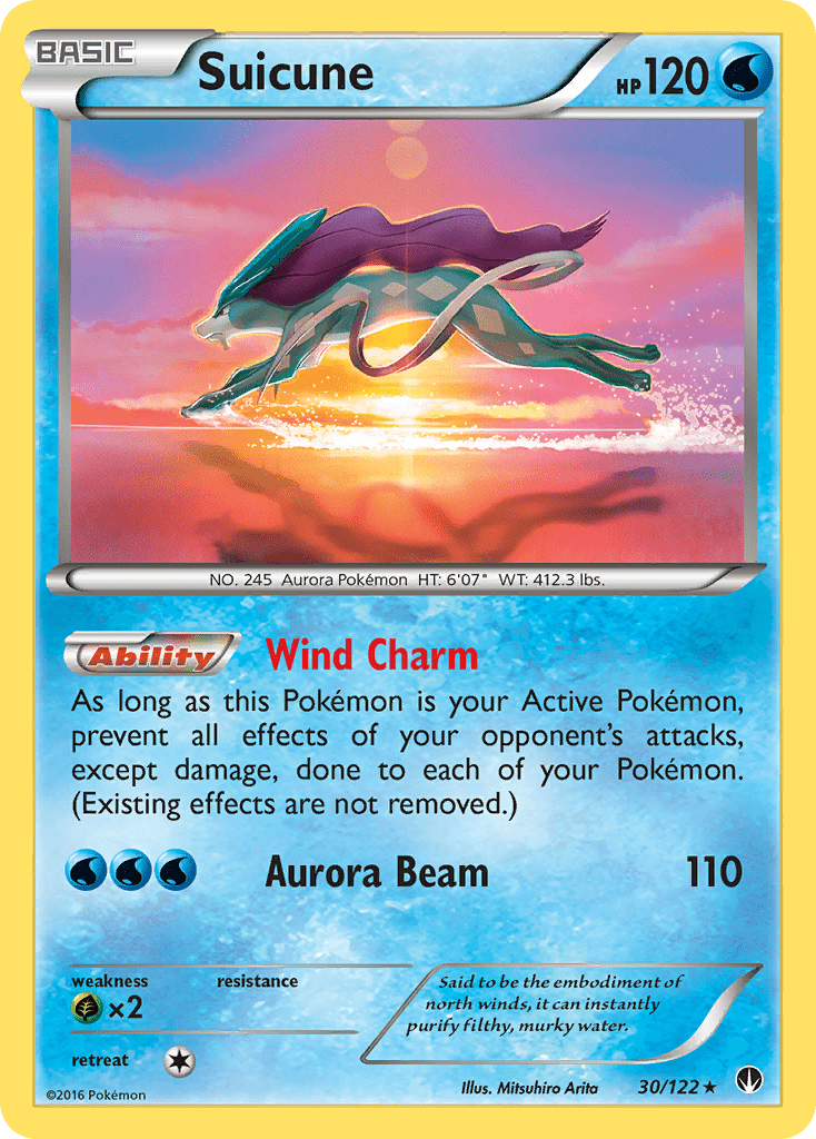 Suicune (30/122) [XY: BREAKpoint] Pokemon Single Pokémon  | Multizone: Comics And Games