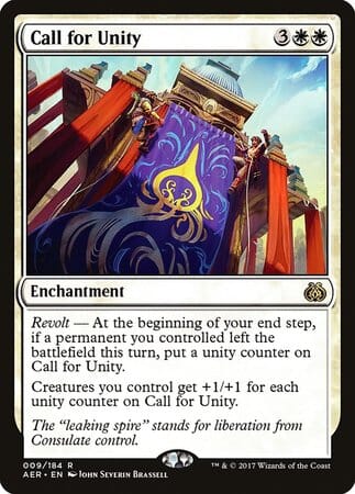 Call for Unity [Aether Revolt] MTG Single Magic: The Gathering  | Multizone: Comics And Games