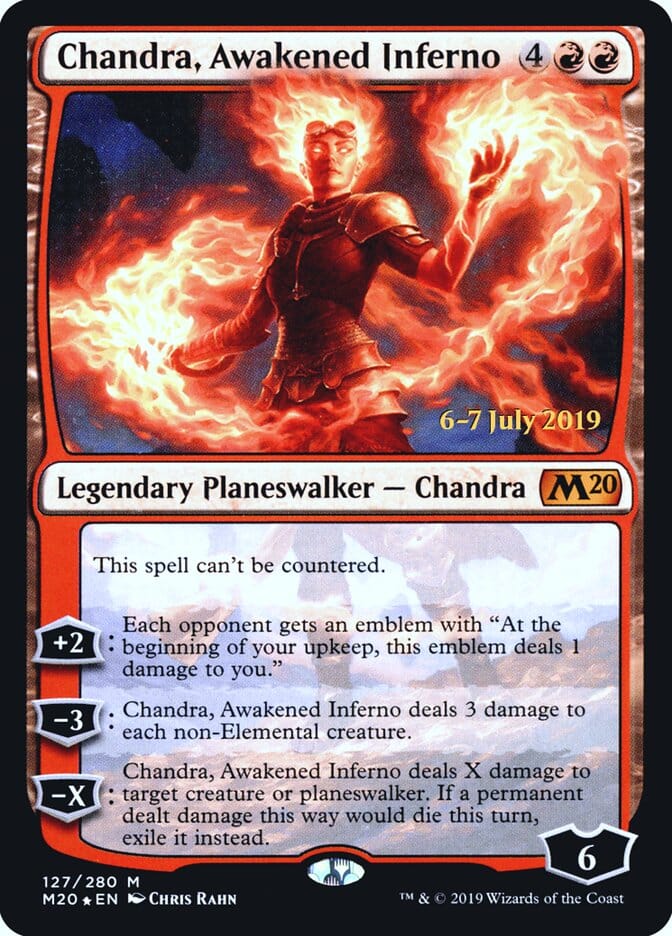 Chandra, Awakened Inferno [Core Set 2020 Prerelease Promos] MTG Single Magic: The Gathering  | Multizone: Comics And Games