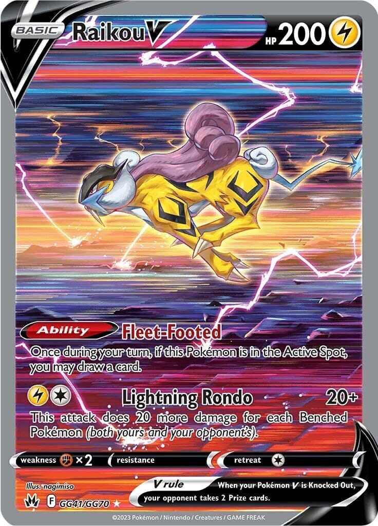 Raikou V (GG41/GG70) [Sword & Shield: Crown Zenith] Pokemon Single Pokémon  | Multizone: Comics And Games