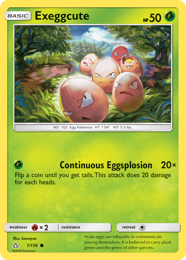 Exeggcute (1/156) [Sun & Moon: Ultra Prism] Pokemon Single Pokémon  | Multizone: Comics And Games