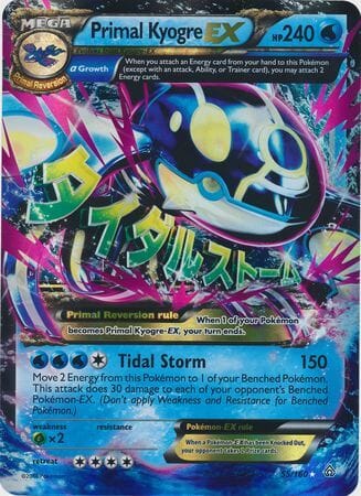 Primal Kyogre EX (55/160) (Jumbo Card) [XY: Primal Clash] Pokemon Single Pokémon  | Multizone: Comics And Games