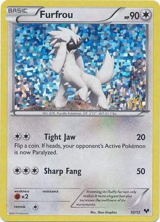 Furfrou (12/12) [McDonald's Promos: 2014 Collection] Pokemon Single Pokémon  | Multizone: Comics And Games