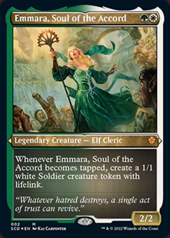 Emmara, Soul of the Accord (Foil Etched) [Starter Commander Decks] MTG Single Magic: The Gathering  | Multizone: Comics And Games