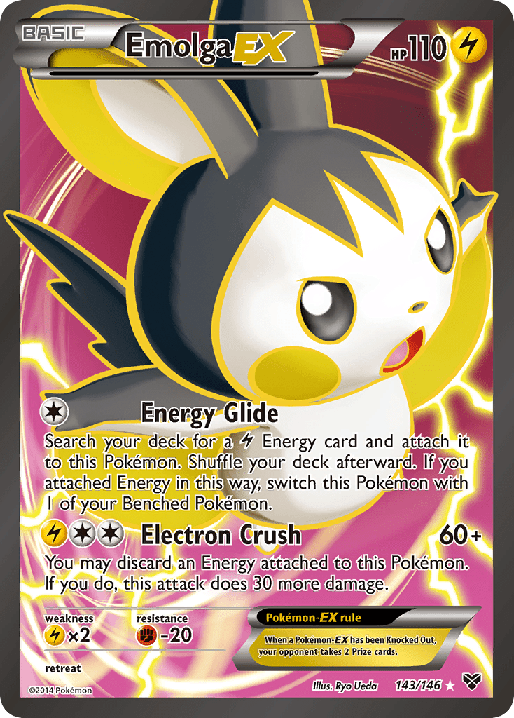 Emolga EX (143/146) [XY: Base Set] Pokemon Single Pokémon  | Multizone: Comics And Games