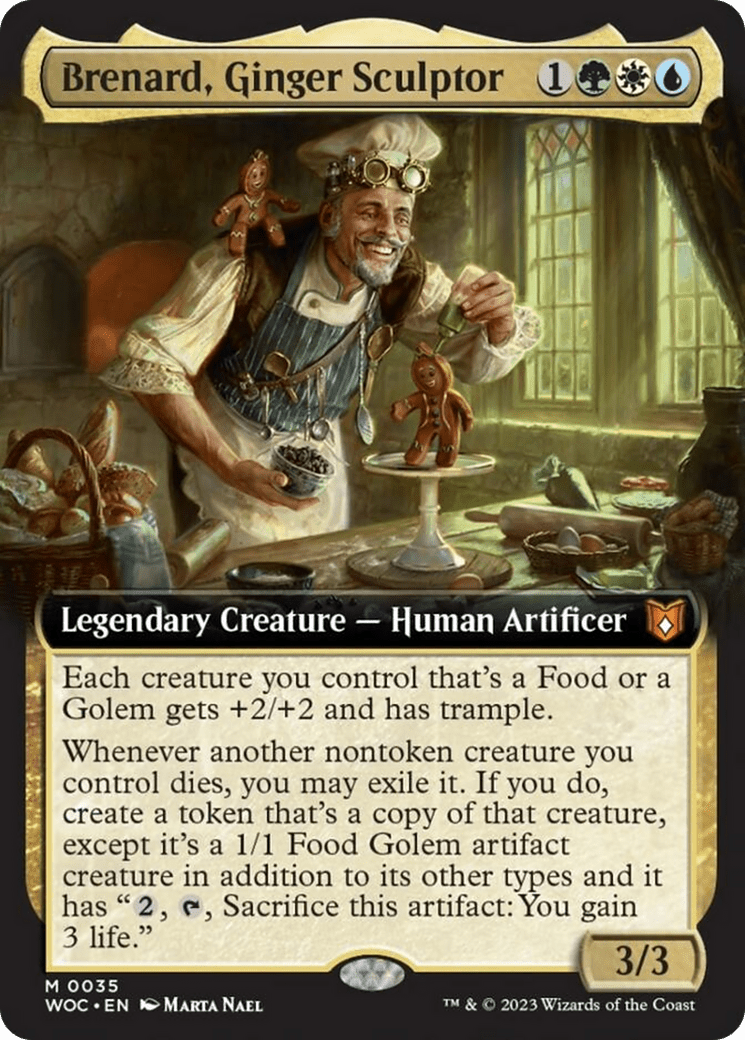 Brenard, Ginger Sculptor (Extended Art) [Wilds of Eldraine Commander] MTG Single Magic: The Gathering  | Multizone: Comics And Games