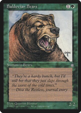 Balduvian Bears [Ice Age] MTG Single Magic: The Gathering  | Multizone: Comics And Games