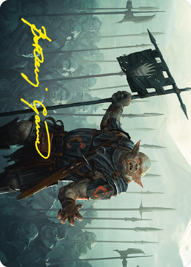 Ugluk of the White Hand Art Card (Gold-Stamped Signature) [The Lord of the Rings: Tales of Middle-earth Art Series] MTG Single Magic: The Gathering  | Multizone: Comics And Games