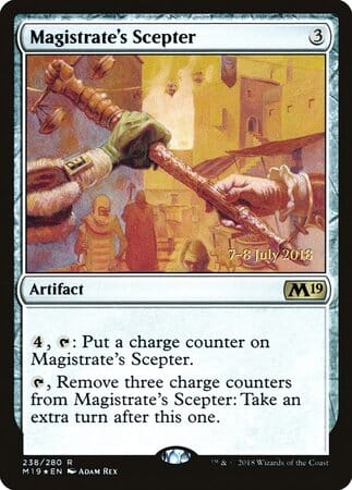 Magistrate's Scepter [Core Set 2019 Promos] MTG Single Magic: The Gathering  | Multizone: Comics And Games