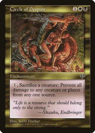 Circle of Despair [Mirage] MTG Single Magic: The Gathering  | Multizone: Comics And Games