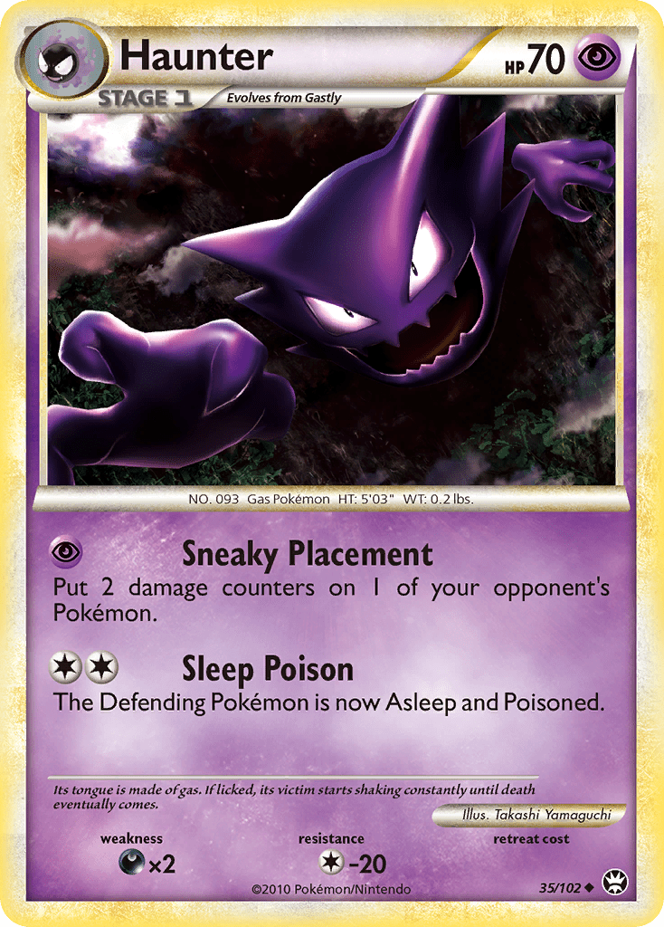 Haunter (35/102) [HeartGold & SoulSilver: Triumphant] Pokemon Single Pokémon  | Multizone: Comics And Games