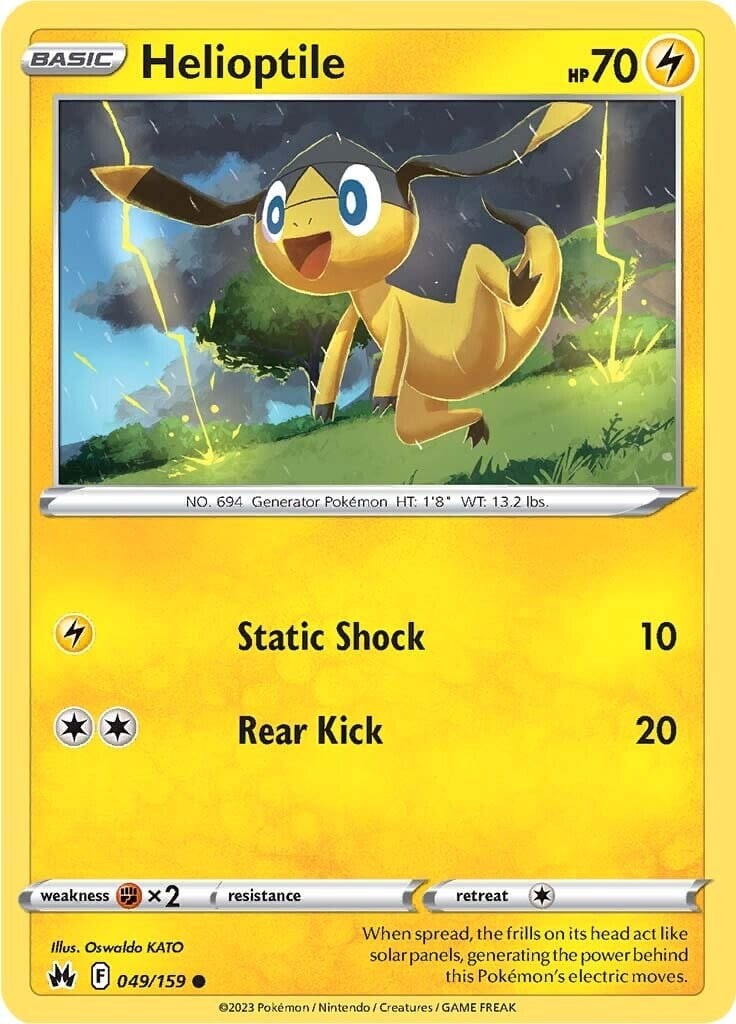 Helioptile (049/159) [Sword & Shield: Crown Zenith] Pokemon Single Pokémon  | Multizone: Comics And Games
