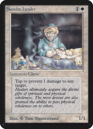 Samite Healer [Limited Edition Alpha] MTG Single Magic: The Gathering  | Multizone: Comics And Games