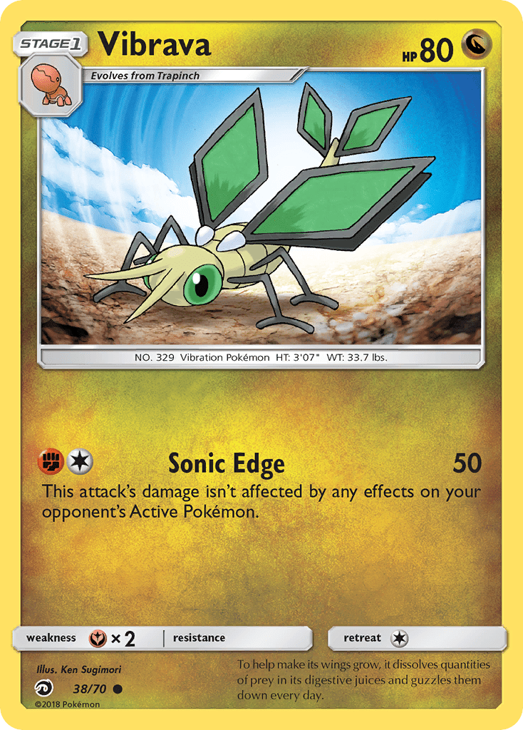 Vibrava (38/70) [Sun & Moon: Dragon Majesty] Pokemon Single Pokémon  | Multizone: Comics And Games