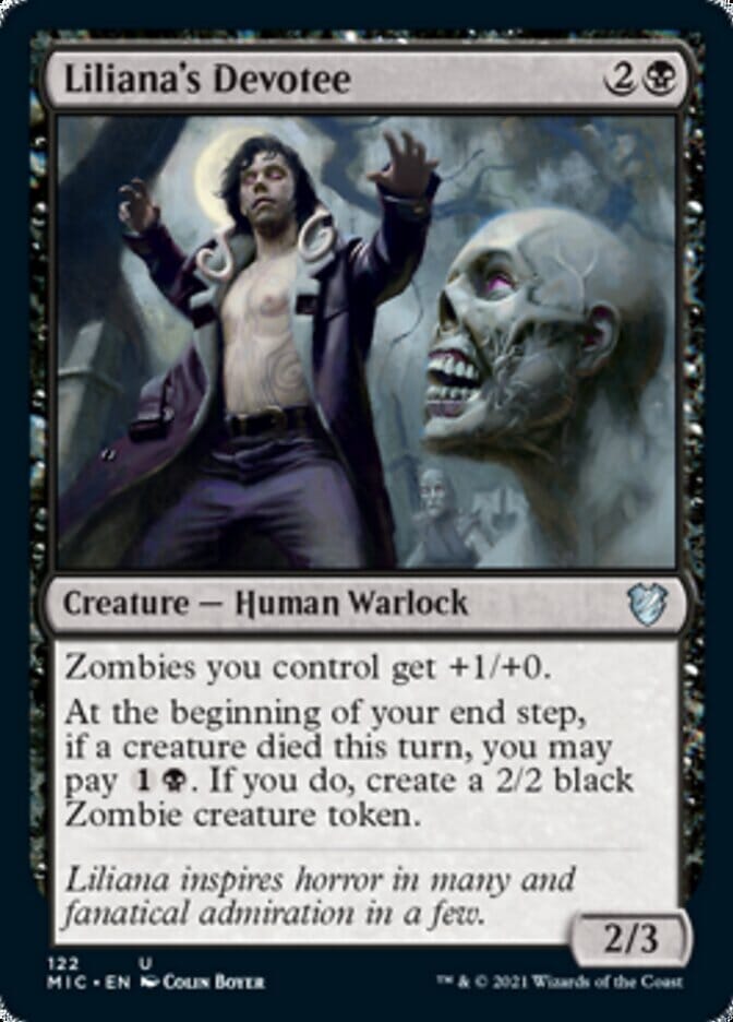 Liliana's Devotee [Innistrad: Midnight Hunt Commander] MTG Single Magic: The Gathering  | Multizone: Comics And Games