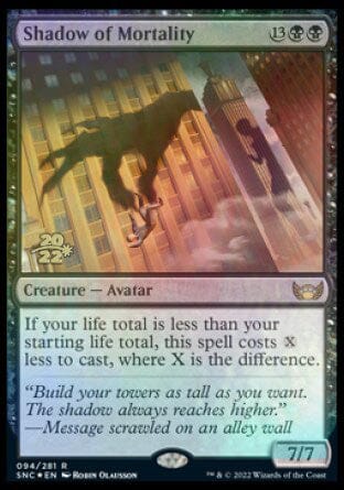 Shadow of Mortality [Streets of New Capenna Prerelease Promos] MTG Single Magic: The Gathering  | Multizone: Comics And Games
