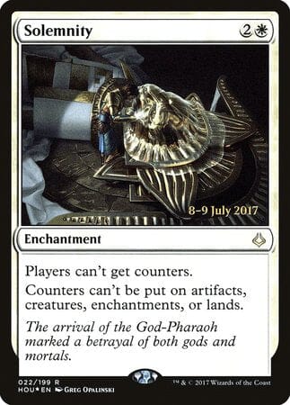 Solemnity [Hour of Devastation Promos] MTG Single Magic: The Gathering  | Multizone: Comics And Games