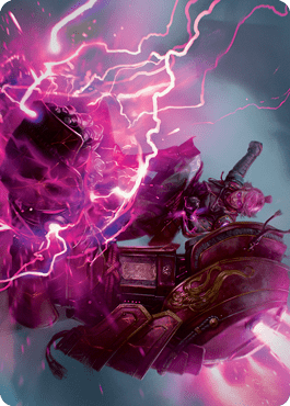 Voltage Surge Art Card [Kamigawa: Neon Dynasty Art Series] MTG Single Magic: The Gathering  | Multizone: Comics And Games