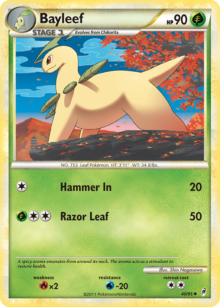 Bayleef (40/95) [HeartGold & SoulSilver: Call of Legends] Pokemon Single Pokémon  | Multizone: Comics And Games