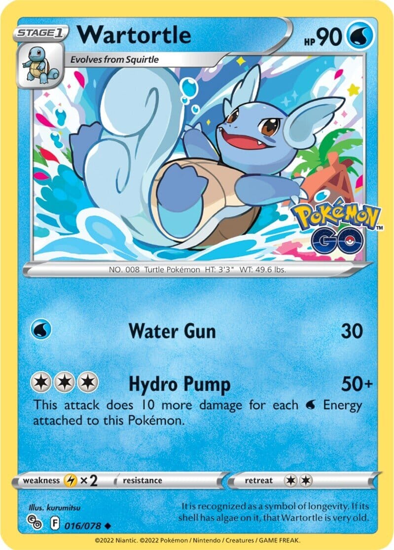 Wartortle (016/078) [Pokémon GO] Pokemon Single Pokémon  | Multizone: Comics And Games