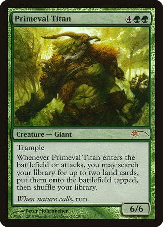 Primeval Titan [Grand Prix Promos] MTG Single Magic: The Gathering  | Multizone: Comics And Games