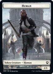 Human // Snake Double-sided Token [Dominaria United Commander Tokens] MTG Single Magic: The Gathering  | Multizone: Comics And Games