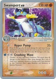 Swampert ex (95/95) (Rocky Beach - Reed Weichler) [World Championships 2004] Pokemon Single Pokémon  | Multizone: Comics And Games