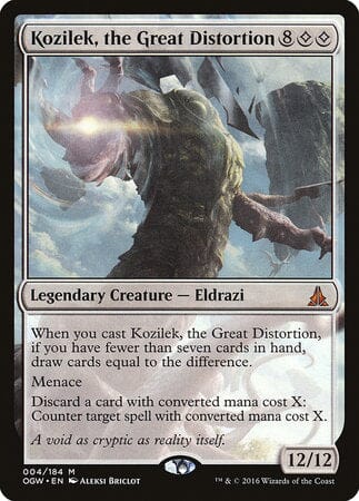 Kozilek, the Great Distortion [Oath of the Gatewatch] MTG Single Magic: The Gathering  | Multizone: Comics And Games