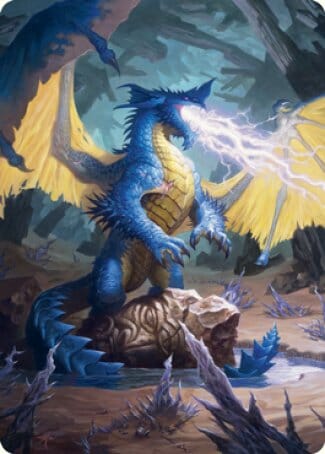 Blue Dragon Art Card [Dungeons & Dragons: Adventures in the Forgotten Realms Art Series] | Multizone: Comics And Games