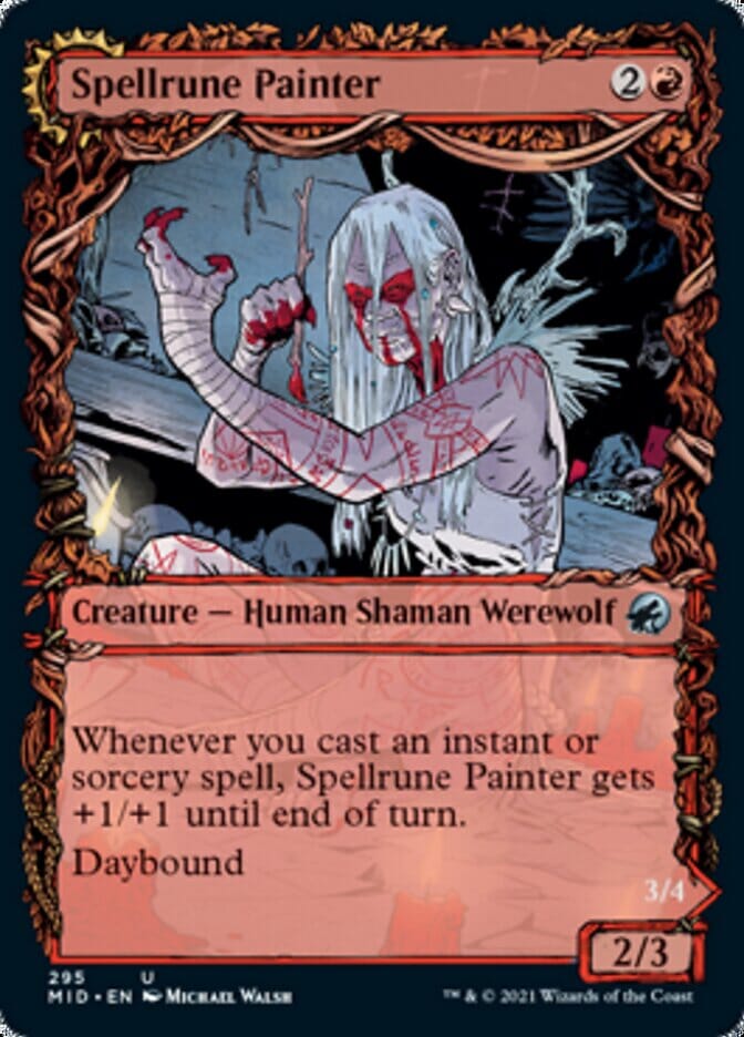 Spellrune Painter // Spellrune Howler (Showcase Equinox) [Innistrad: Midnight Hunt] MTG Single Magic: The Gathering  | Multizone: Comics And Games