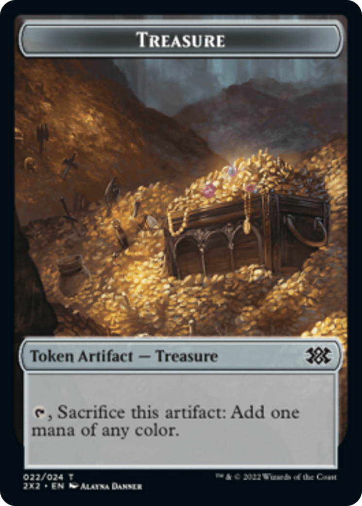 Faerie Rogue // Treasure Double-sided Token [Double Masters 2022 Tokens] MTG Single Magic: The Gathering  | Multizone: Comics And Games