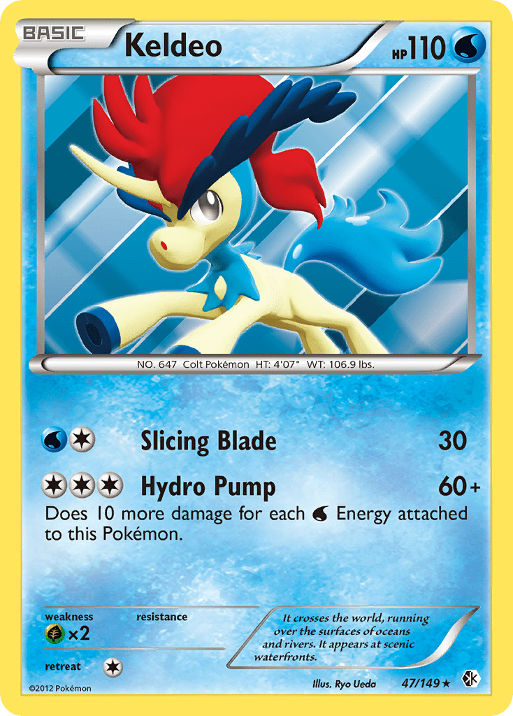Keldeo (47/149) [Black & White: Boundaries Crossed] Pokemon Single Pokémon  | Multizone: Comics And Games
