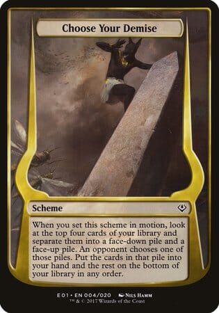 Choose Your Demise (Archenemy: Nicol Bolas) [Archenemy: Nicol Bolas Schemes] MTG Single Magic: The Gathering  | Multizone: Comics And Games