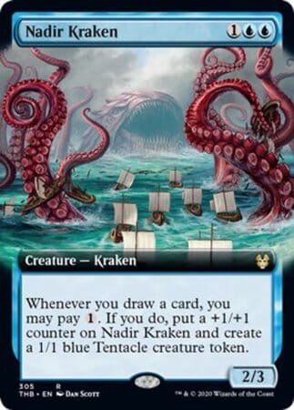 Nadir Kraken (Extended Art) [Theros Beyond Death] MTG Single Magic: The Gathering  | Multizone: Comics And Games