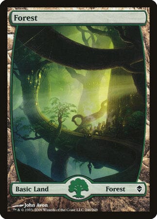 Forest (246) - Full Art [Zendikar] MTG Single Magic: The Gathering  | Multizone: Comics And Games