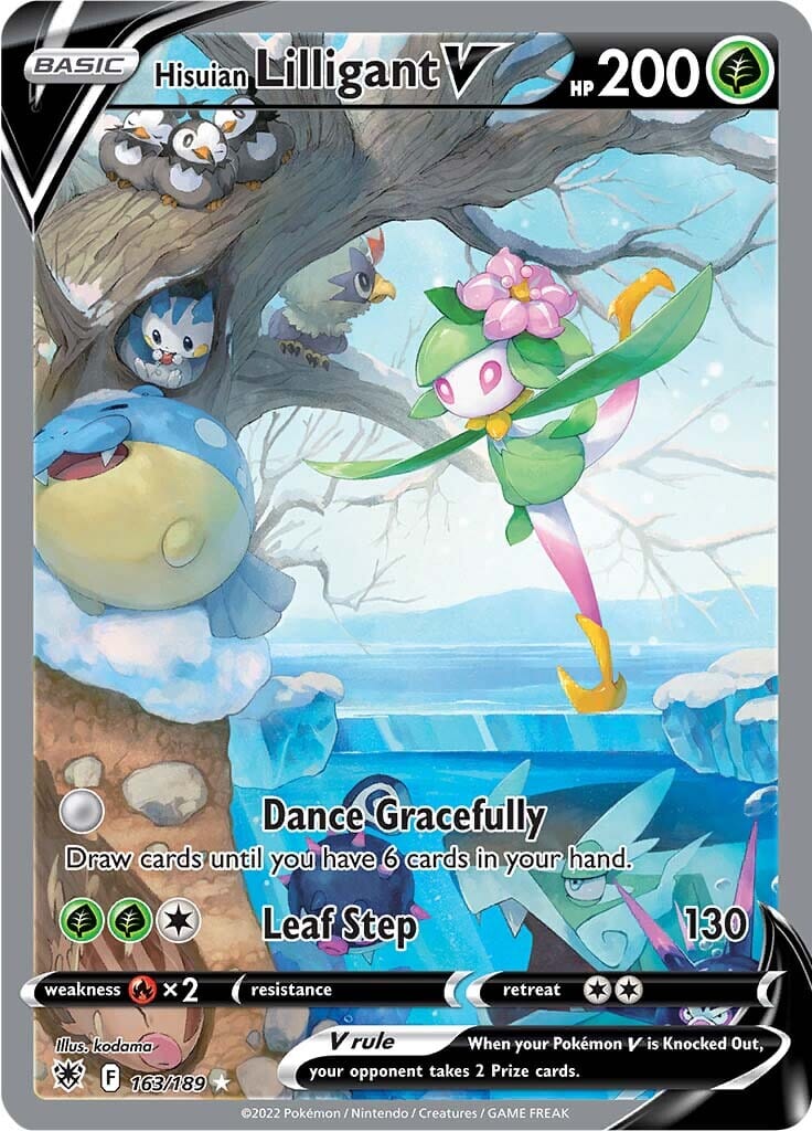Hisuian Lilligant V (163/189) [Sword & Shield: Astral Radiance] Pokemon Single Pokémon  | Multizone: Comics And Games