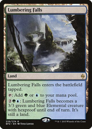 Lumbering Falls [Battle for Zendikar] MTG Single Magic: The Gathering  | Multizone: Comics And Games