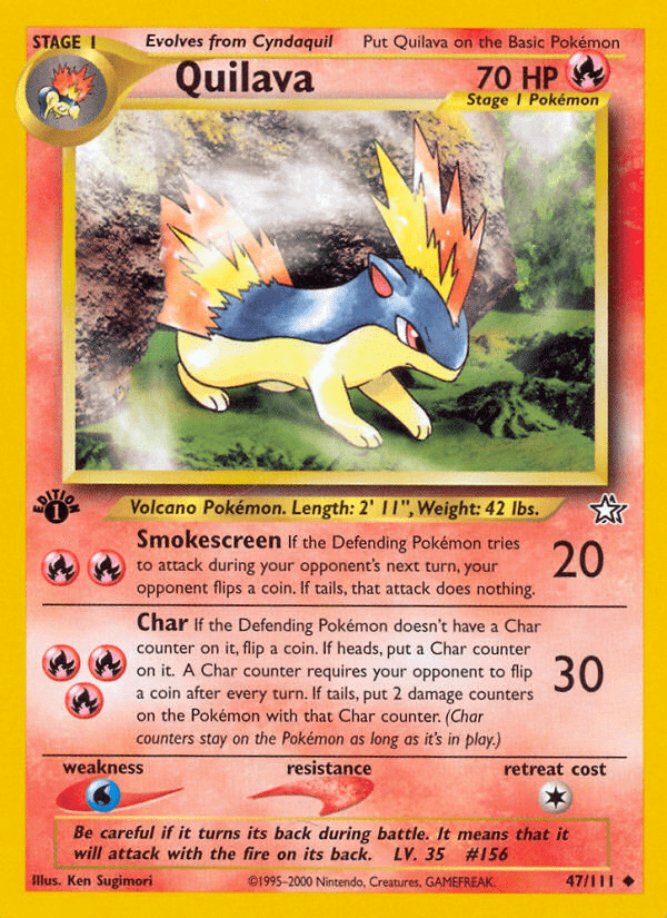 Quilava (47/111) [Neo Genesis 1st Edition] Pokemon Single Pokémon  | Multizone: Comics And Games