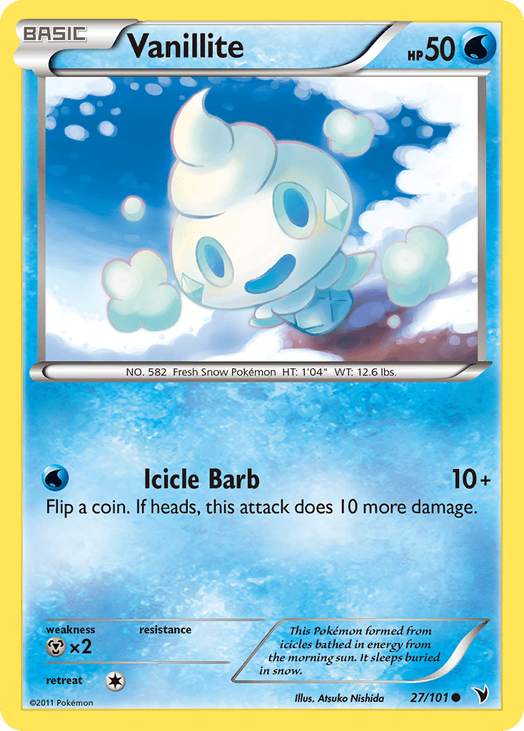 Vanillite (27/101) [Black & White: Noble Victories] Pokemon Single Pokémon  | Multizone: Comics And Games