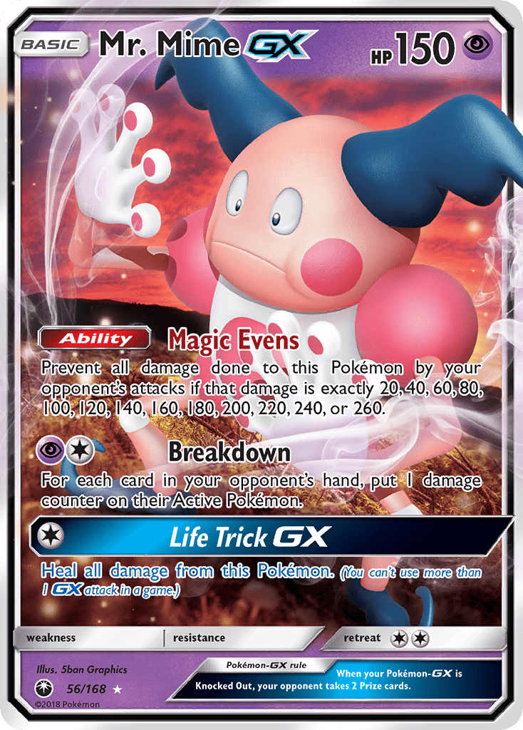 Mr. Mime GX (56/168) [Sun & Moon: Celestial Storm] Pokemon Single Pokémon  | Multizone: Comics And Games
