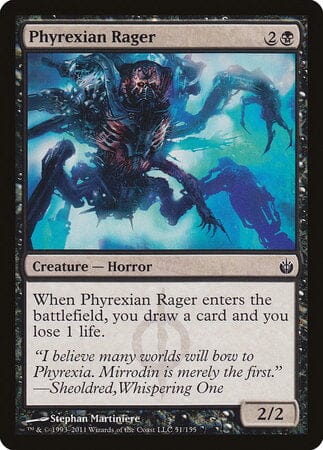 Phyrexian Rager [Mirrodin Besieged] MTG Single Magic: The Gathering  | Multizone: Comics And Games