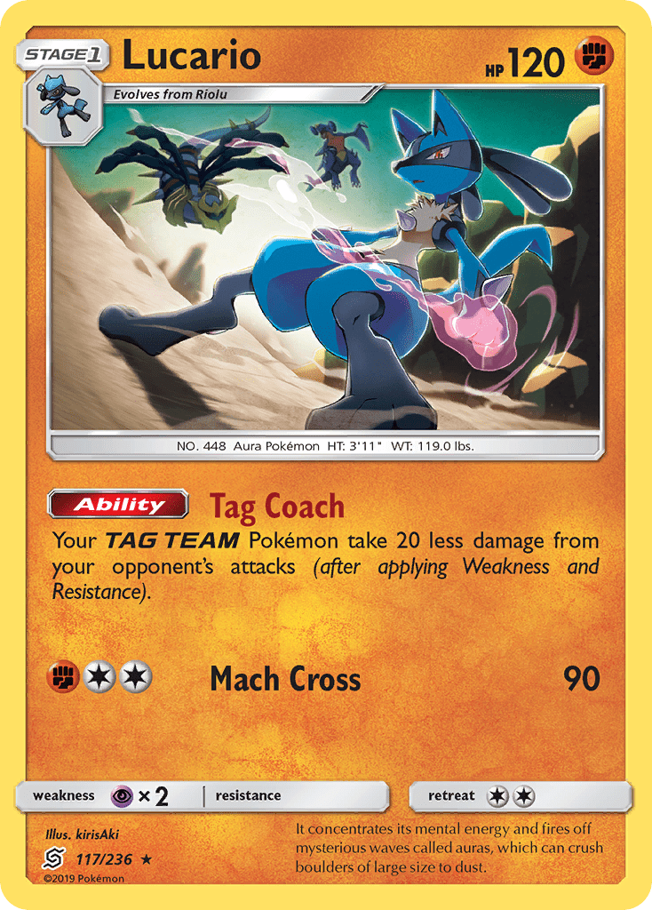 Lucario (117/236) [Sun & Moon: Unified Minds] Pokemon Single Pokémon  | Multizone: Comics And Games