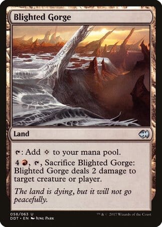 Blighted Gorge [Duel Decks: Merfolk vs. Goblins] MTG Single Magic: The Gathering  | Multizone: Comics And Games