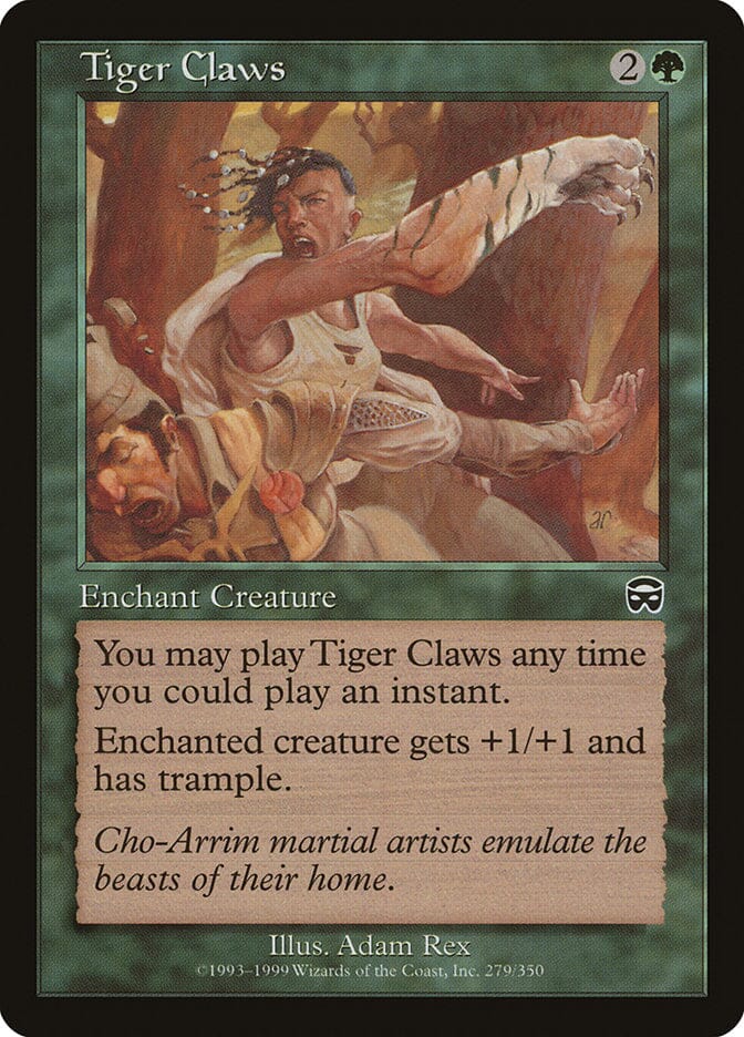 Tiger Claws [Mercadian Masques] MTG Single Magic: The Gathering  | Multizone: Comics And Games