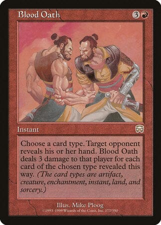 Blood Oath [Mercadian Masques] MTG Single Magic: The Gathering  | Multizone: Comics And Games