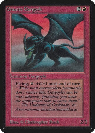 Granite Gargoyle [Limited Edition Alpha] MTG Single Magic: The Gathering  | Multizone: Comics And Games